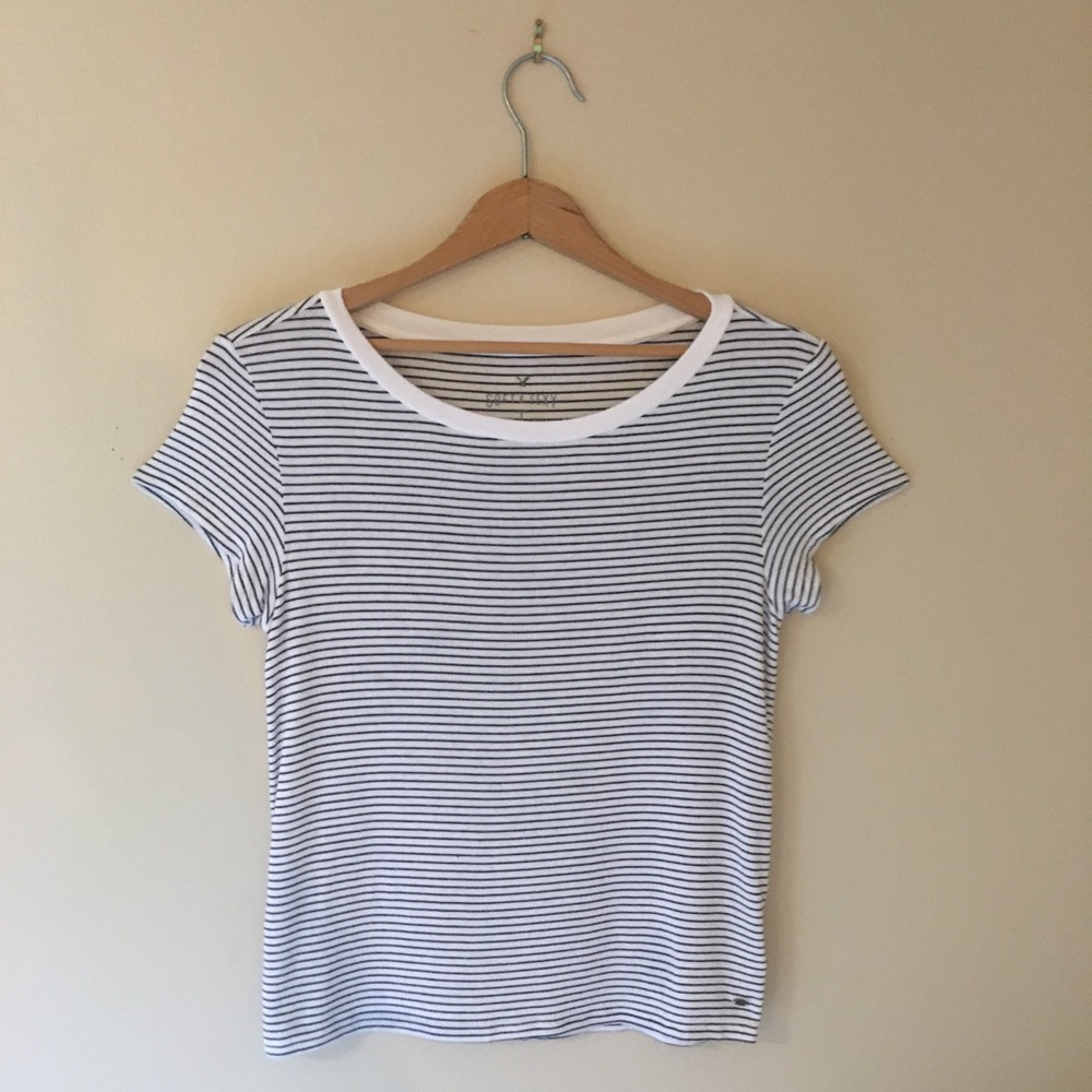 American Eagle Soft & Sexy T with black stripes